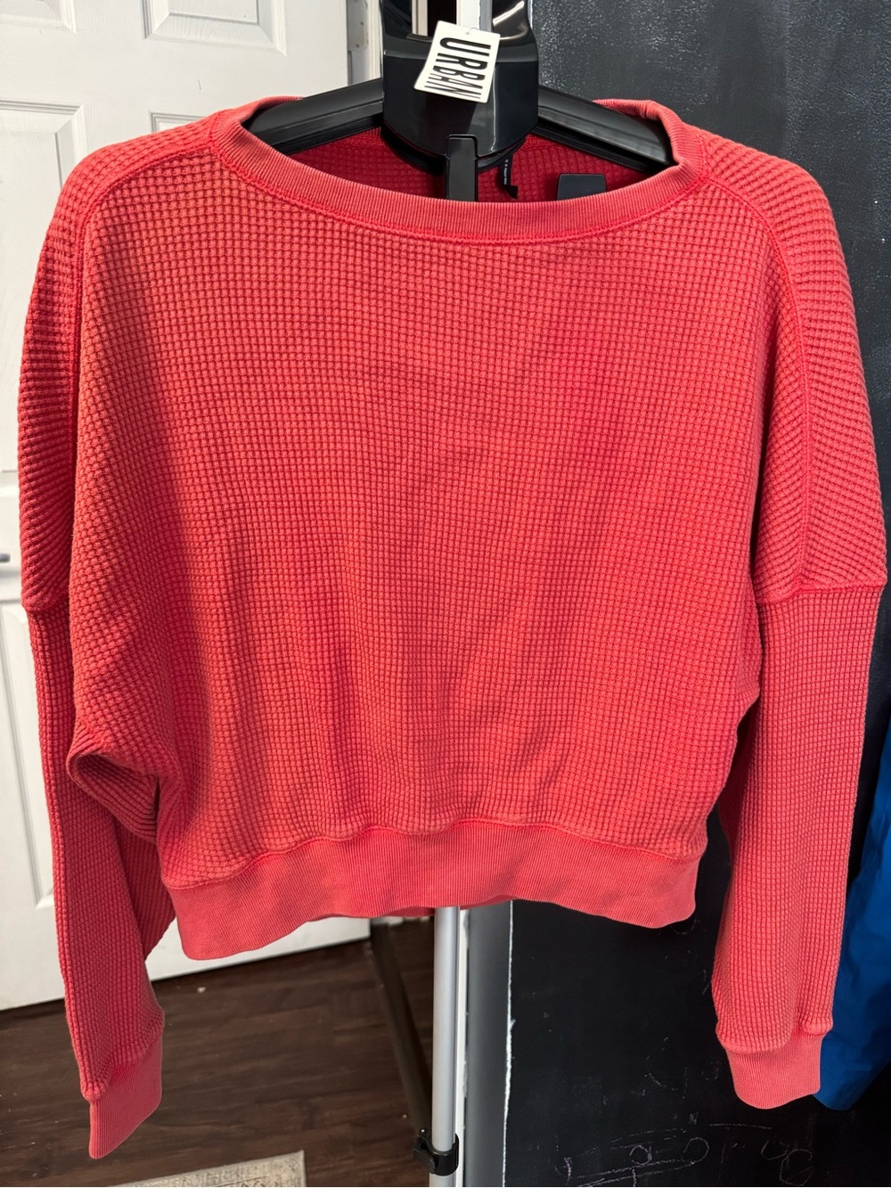 Women’s red Waffle-Knit Sweater - Urban Outfitters Brand